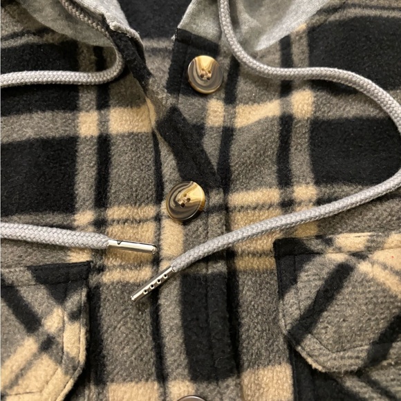 Active USA Plaid Long Sleeve Hoodie Size S - Picture 9 of 15